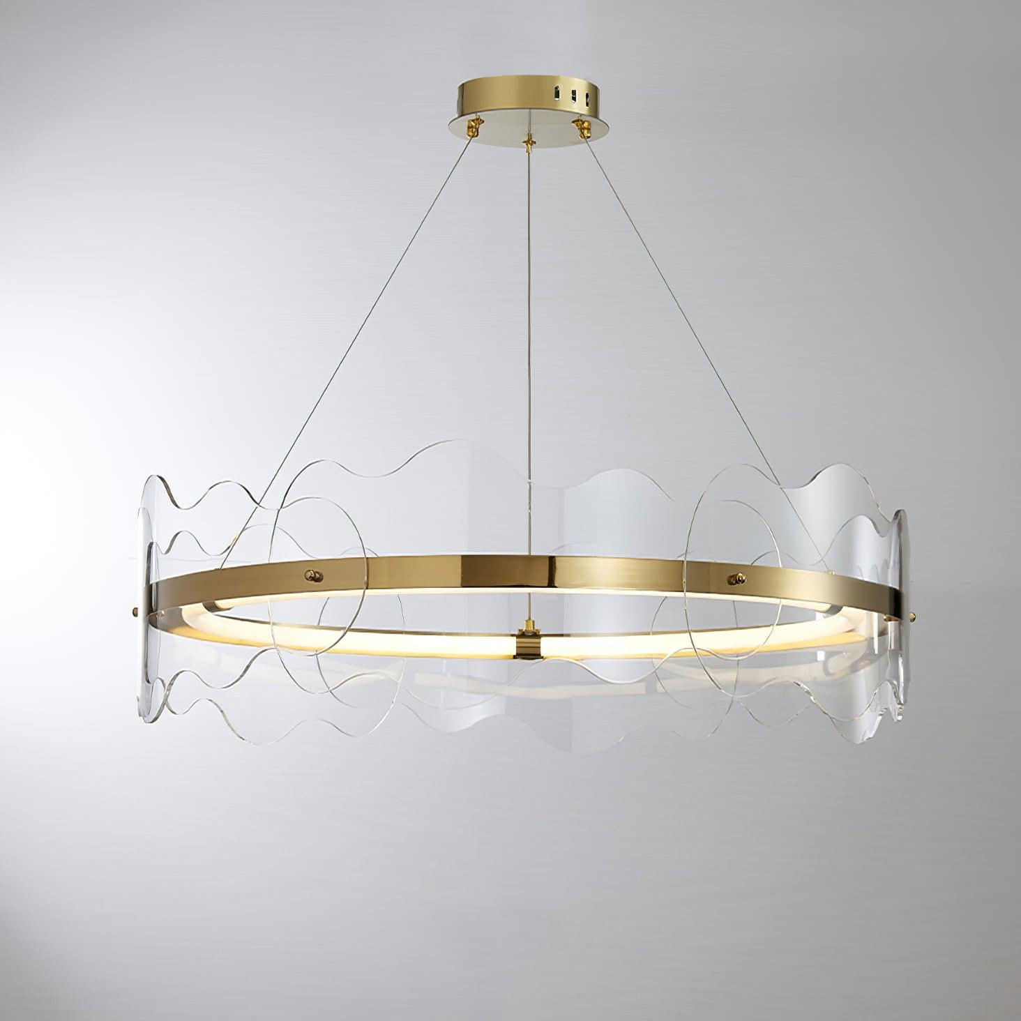 Acrylic Wave Chandelier - Lamp Outdoor