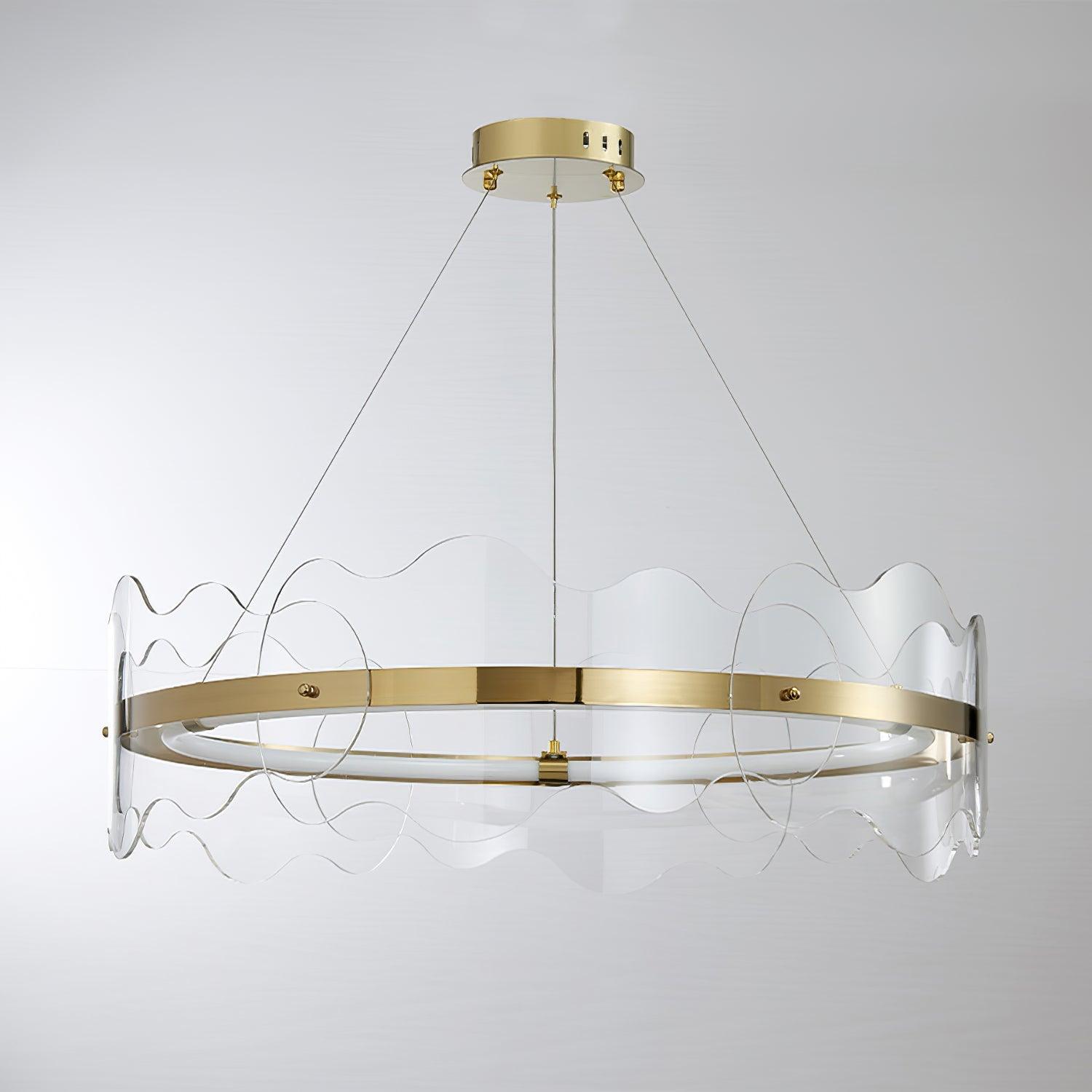Acrylic Wave Chandelier - Lamp Outdoor