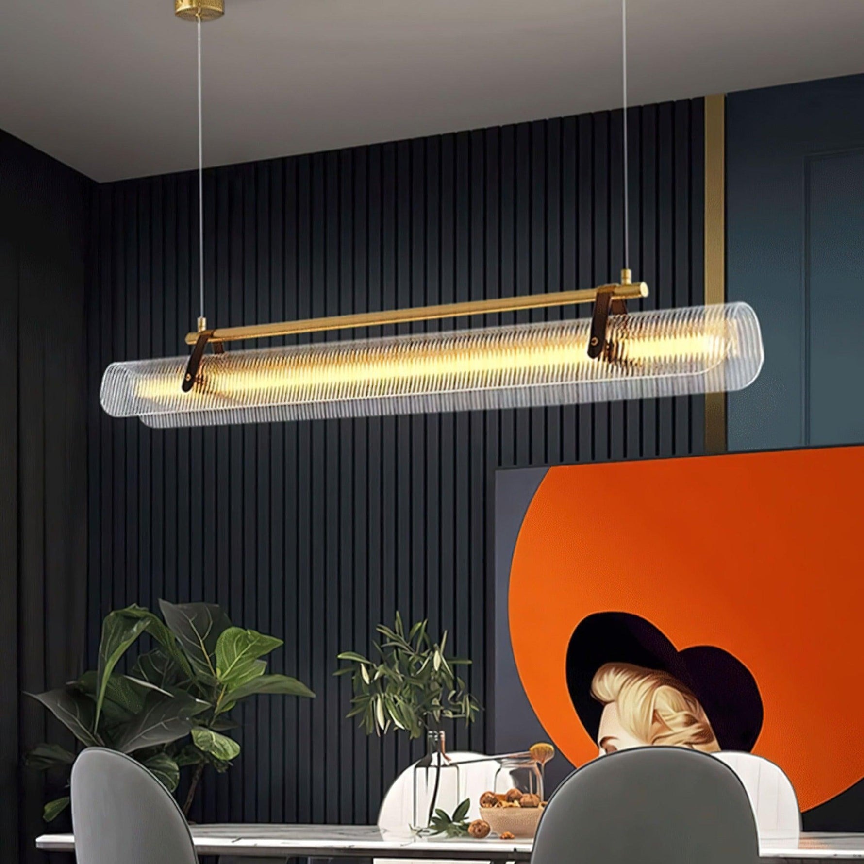 Acrylic Linear Chandelier - Lamp Outdoor