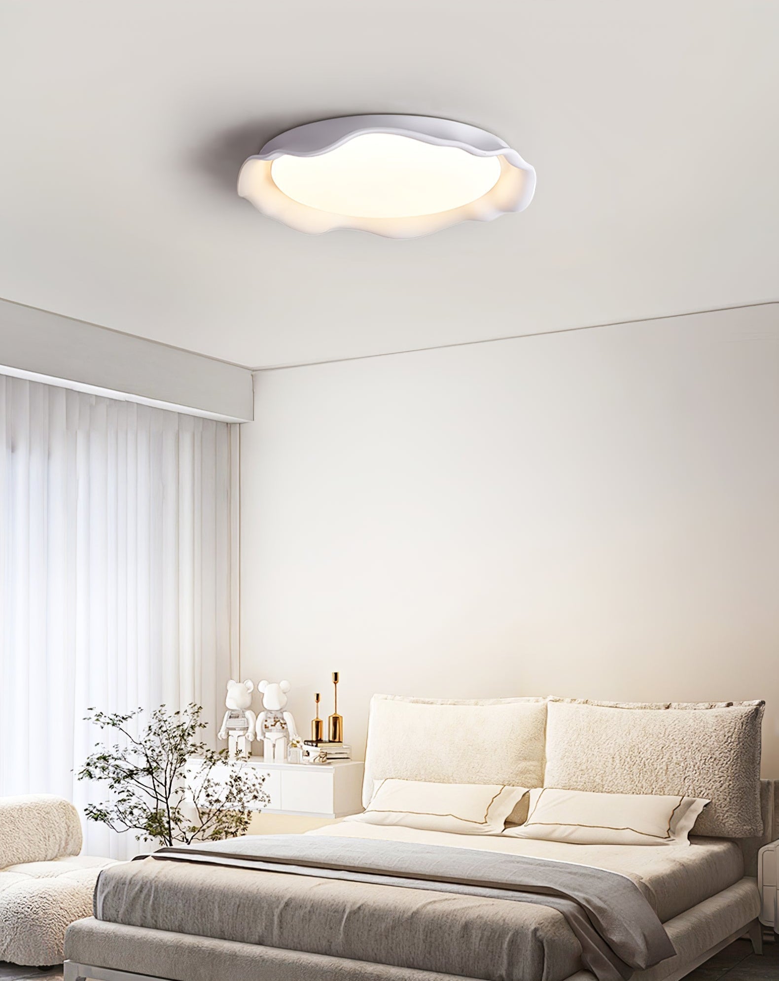 Aera Microcement Ceiling Light - Lamp Outdoor