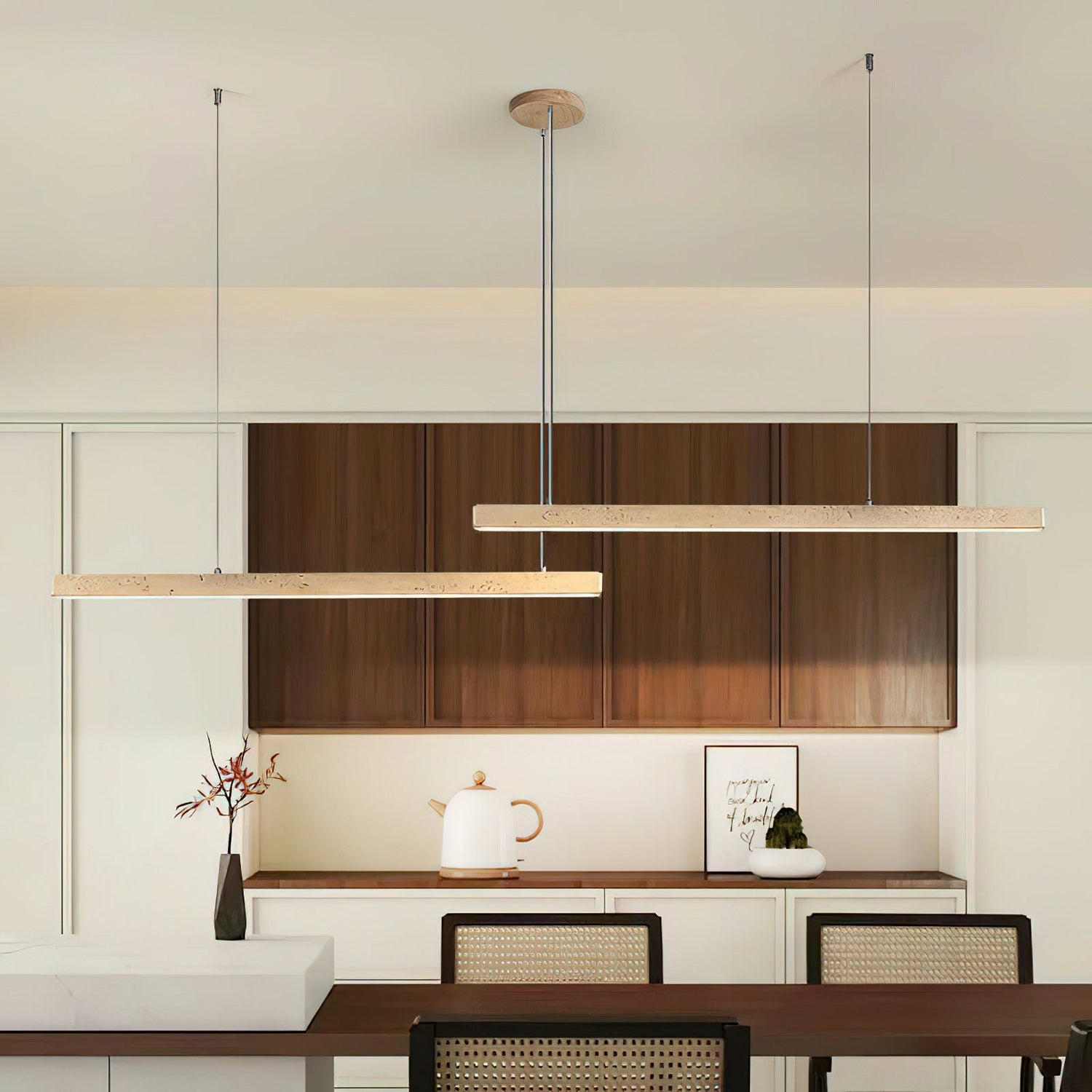 Agureli Wabi-Sabi Travertine Pendant Light