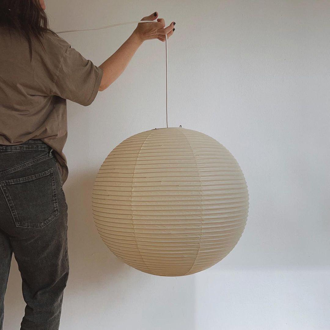 Washi Paper Round Series Pendant Lamp - Lamp Outdoor