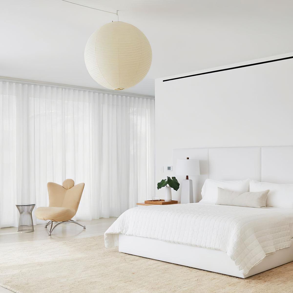 Washi Paper Round Series Pendant Lamp - Lamp Outdoor