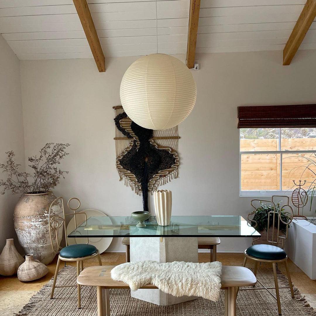 Washi Paper Round Series Pendant Lamp - Lamp Outdoor