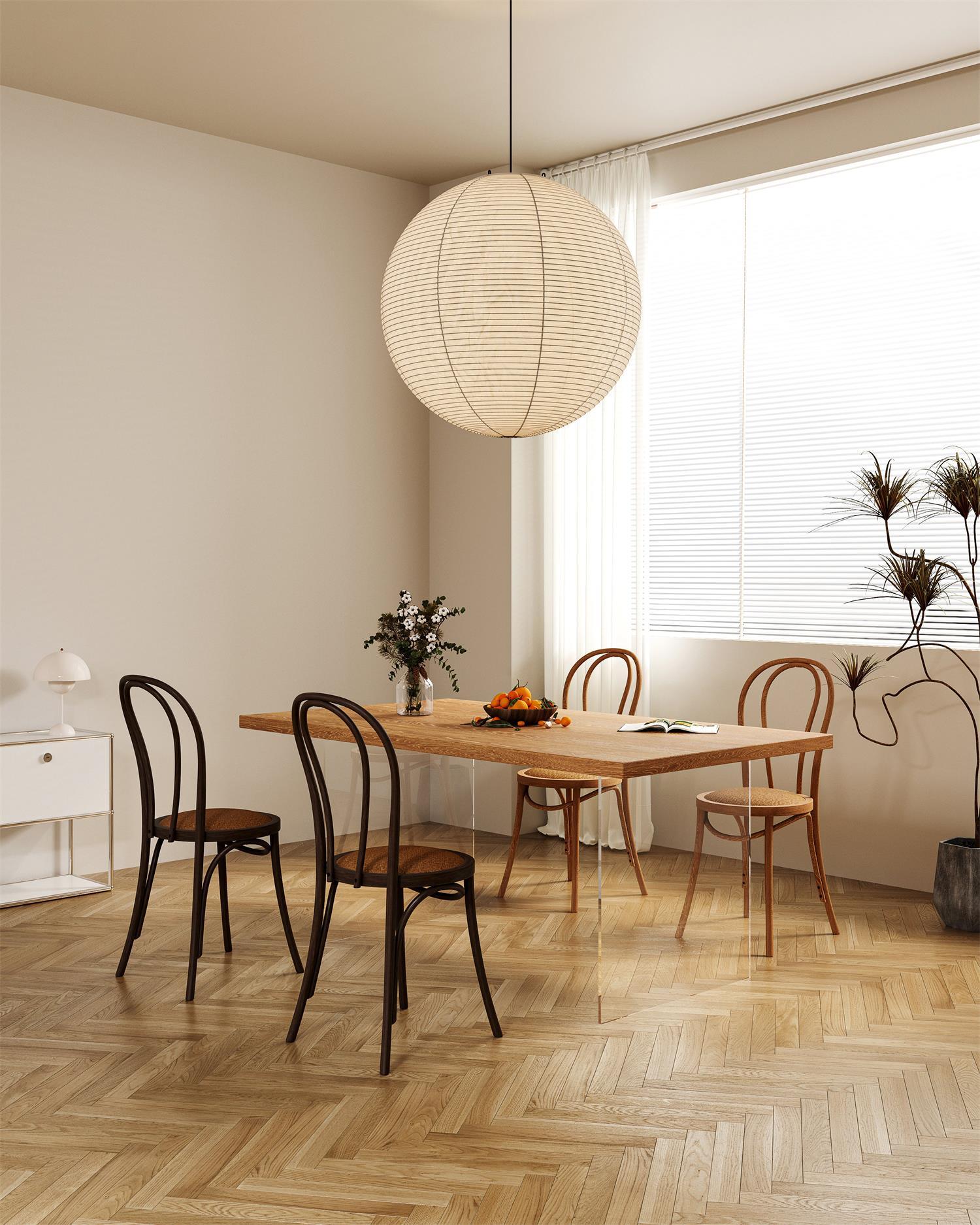 Washi Paper Round Series Pendant Lamp - Lamp Outdoor
