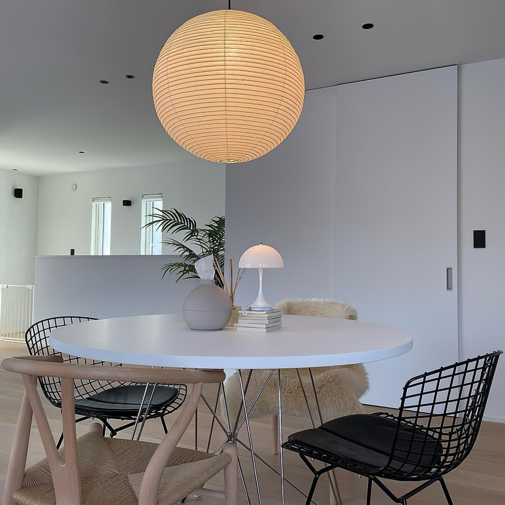 Washi Paper Round Series Pendant Lamp - Lamp Outdoor
