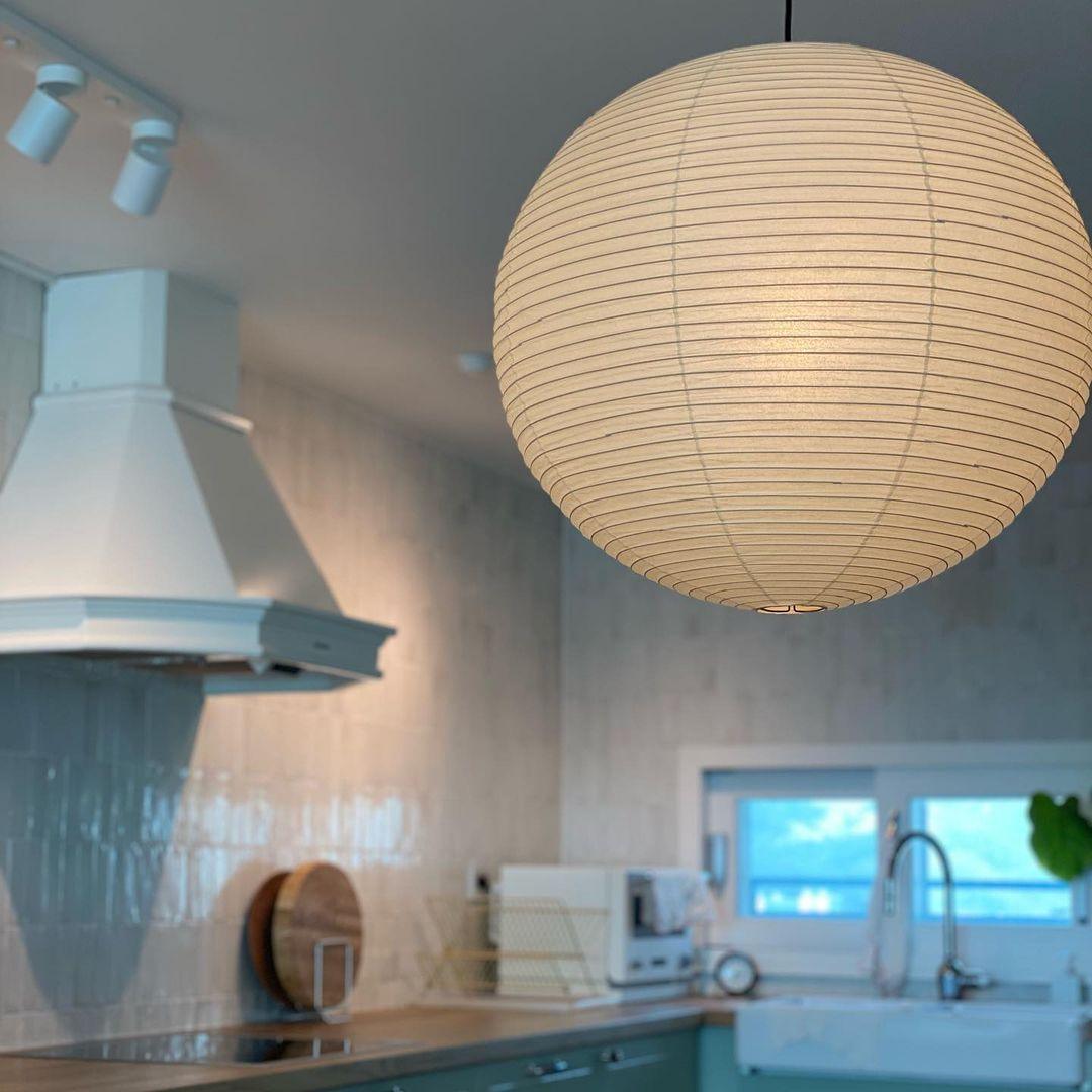 Washi Paper Round Series Pendant Lamp - Lamp Outdoor