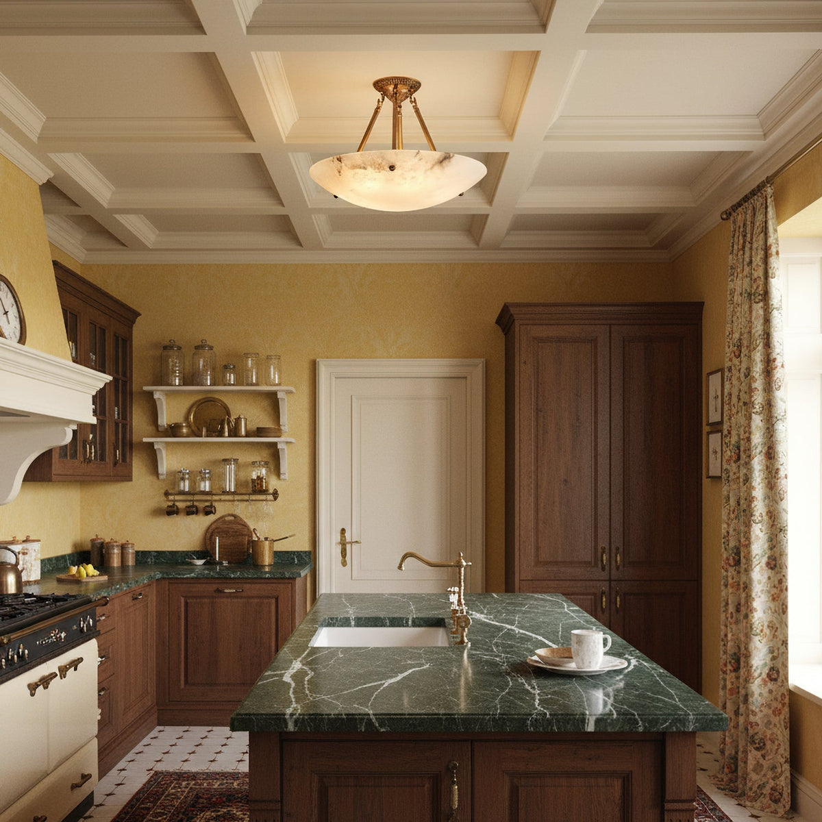 Auremont Alabaster Ceiling Light