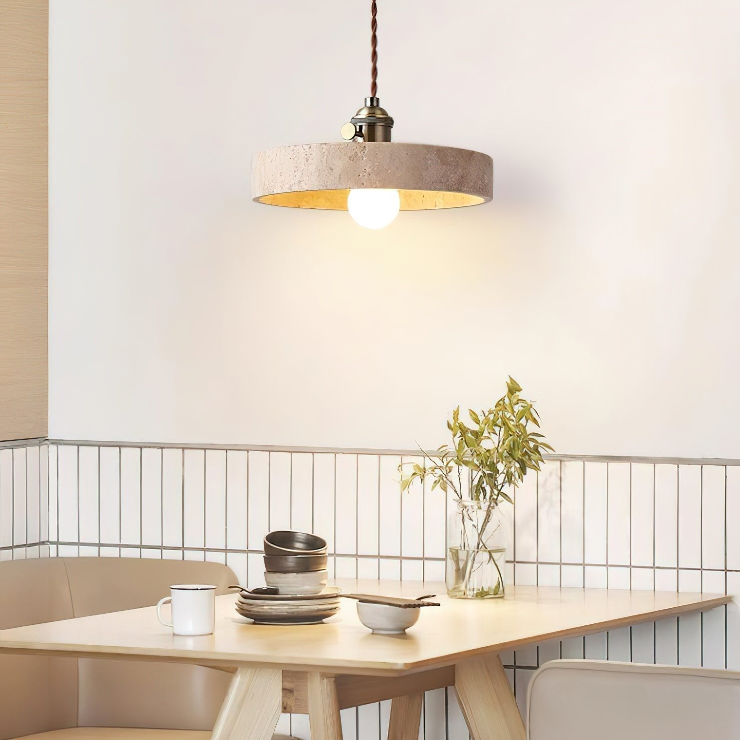 Lysorel Travertine Pendant Light - Lamp Outdoor