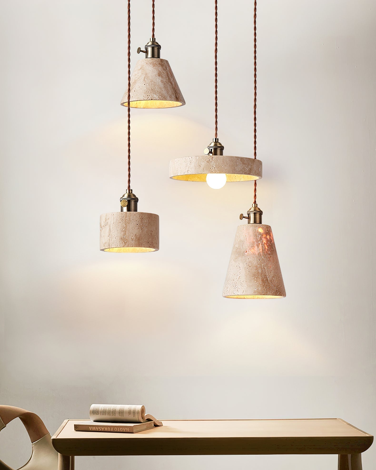 Lysorel Travertine Pendant Light - Lamp Outdoor