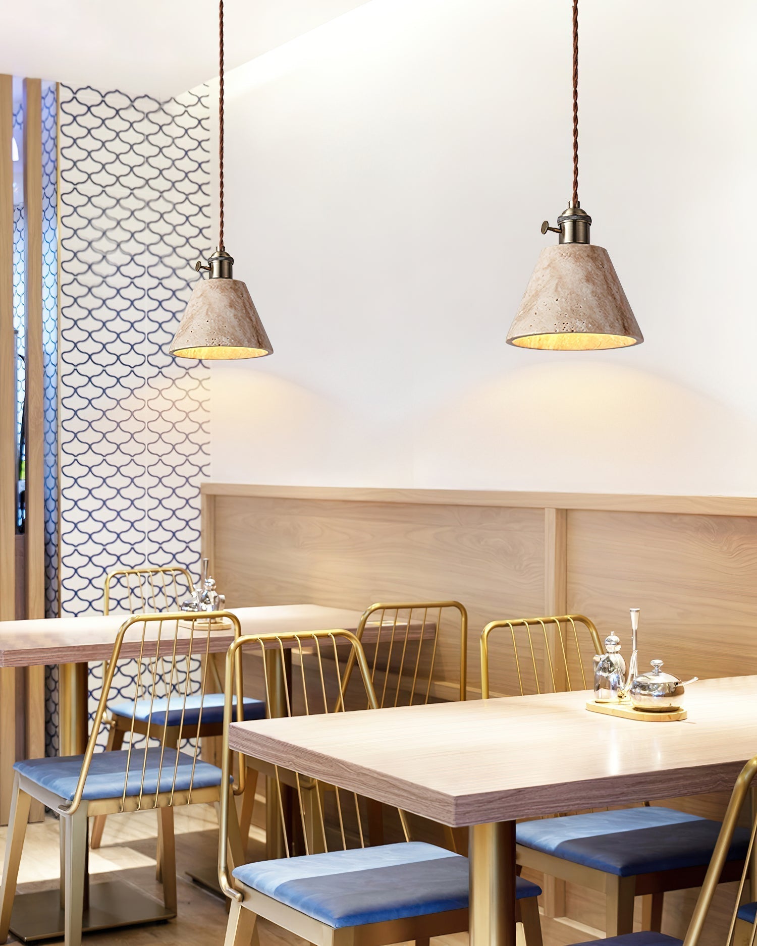 Lysorel Travertine Pendant Light - Lamp Outdoor