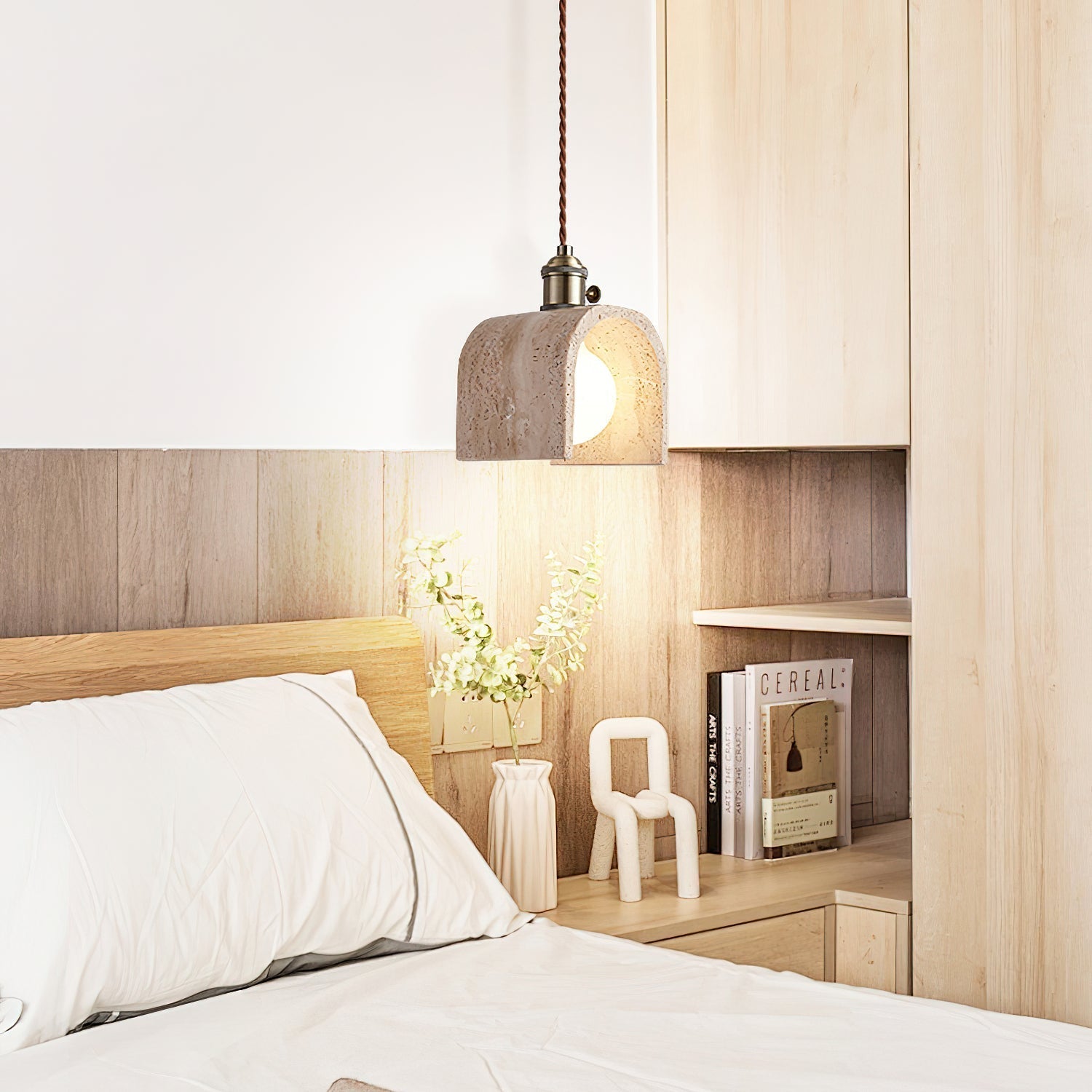 Lysorel Travertine Pendant Light - Lamp Outdoor