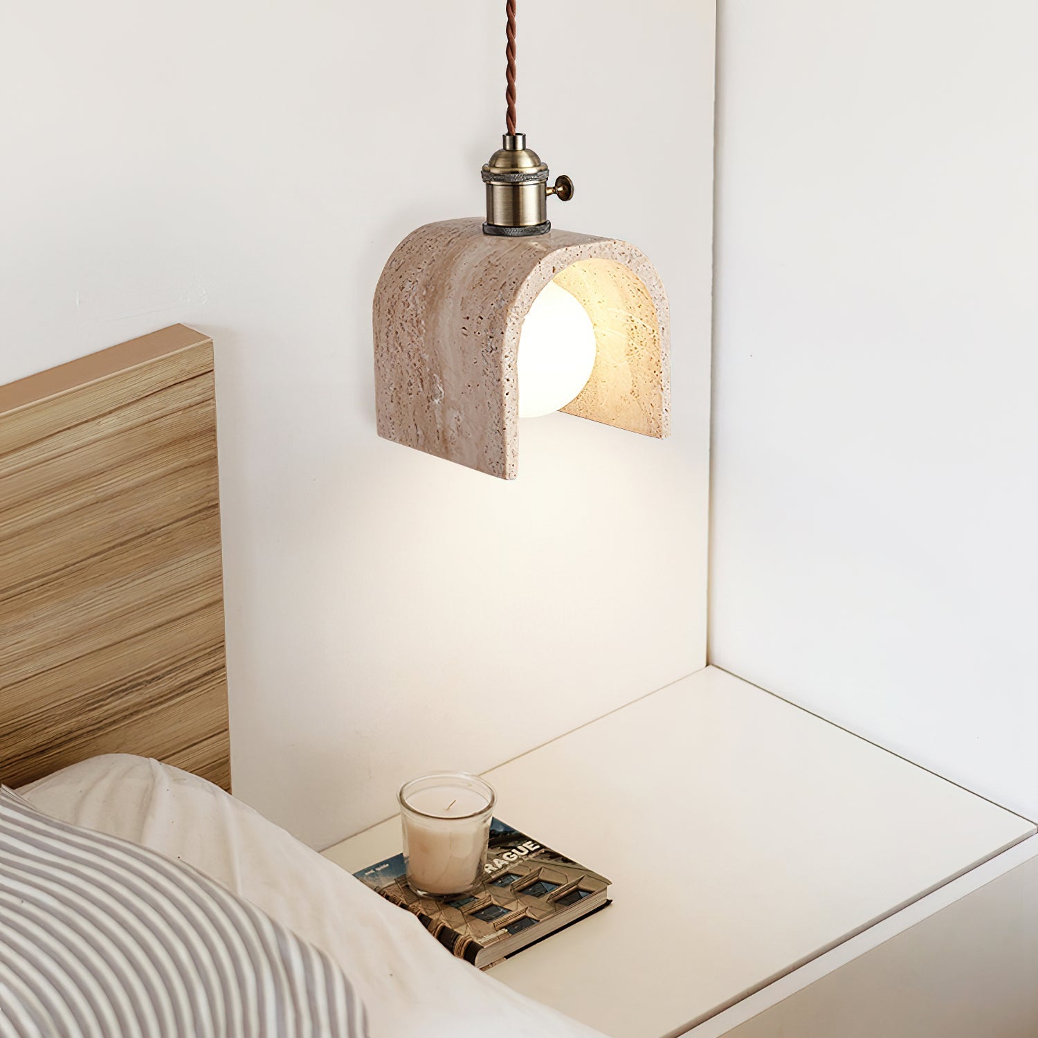 Lysorel Travertine Pendant Light - Lamp Outdoor