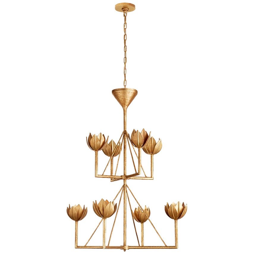 Ulmaris Floral Metal Chandelier - Lamp Outdoor