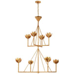 Ulmaris Floral Metal Chandelier - Lamp Outdoor