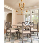 Ulmaris Floral Metal Chandelier - Lamp Outdoor