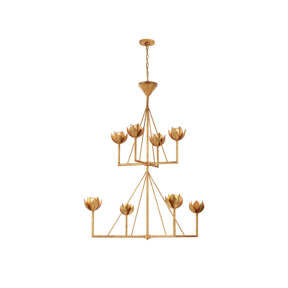 Ulmaris Floral Metal Chandelier - Lamp Outdoor