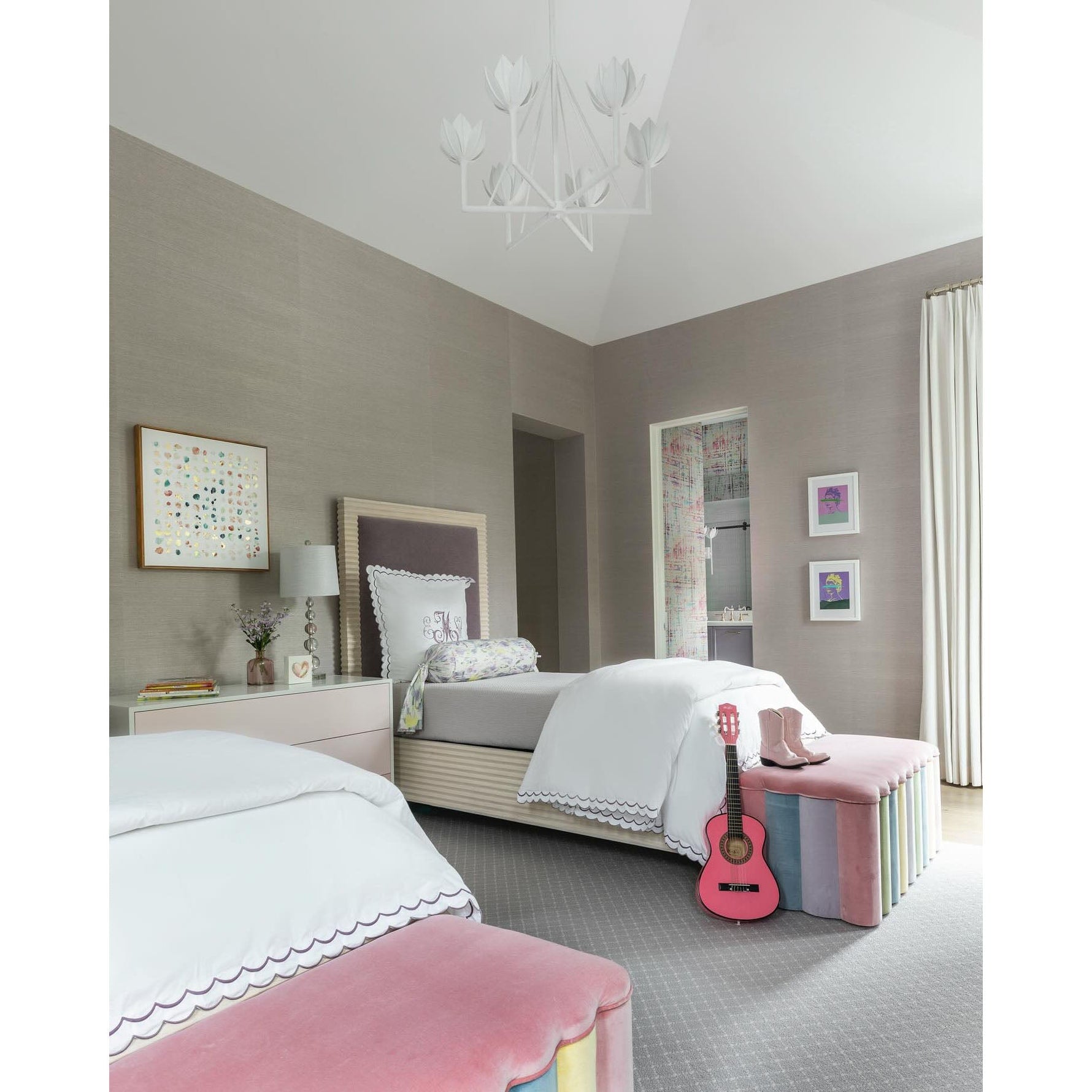 Ulmaris Floral Metal Chandelier - Lamp Outdoor
