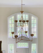 Ulmaris Floral Metal Chandelier - Lamp Outdoor