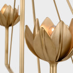 Ulmaris Floral Metal Chandelier - Lamp Outdoor