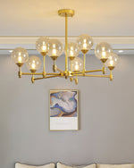 Solara Elegant Glass Chandelier - Lamp Outdoor