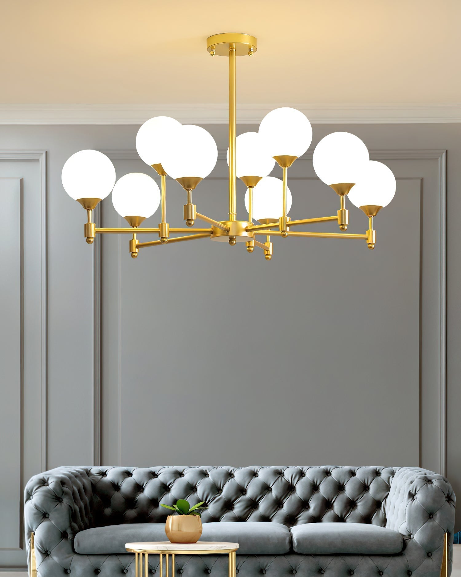 Solara Elegant Glass Chandelier - Lamp Outdoor