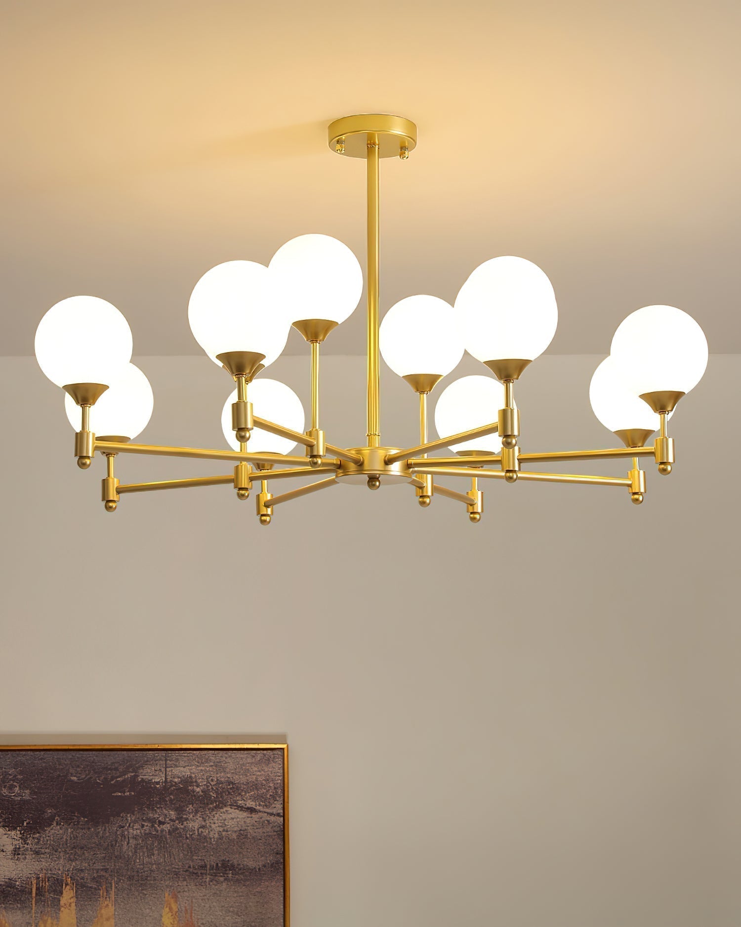 Solara Elegant Glass Chandelier - Lamp Outdoor