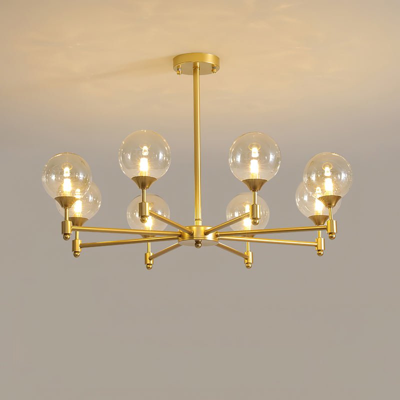 Solara Elegant Glass Chandelier - Lamp Outdoor
