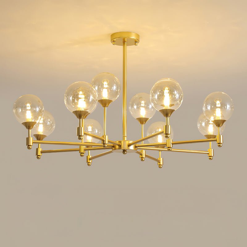 Solara Elegant Glass Chandelier - Lamp Outdoor