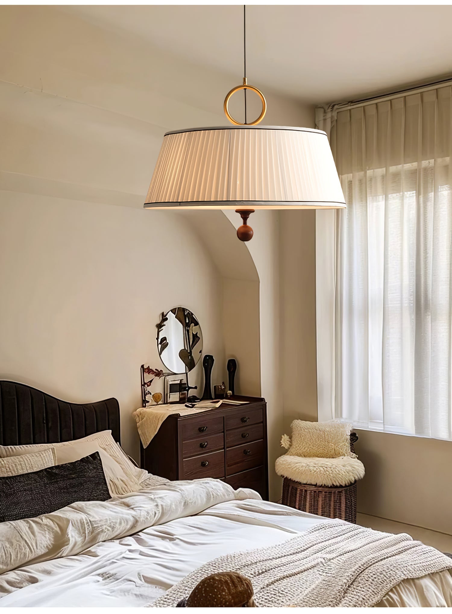 Alina Fabric Pendant Lamp - Lamp Outdoor