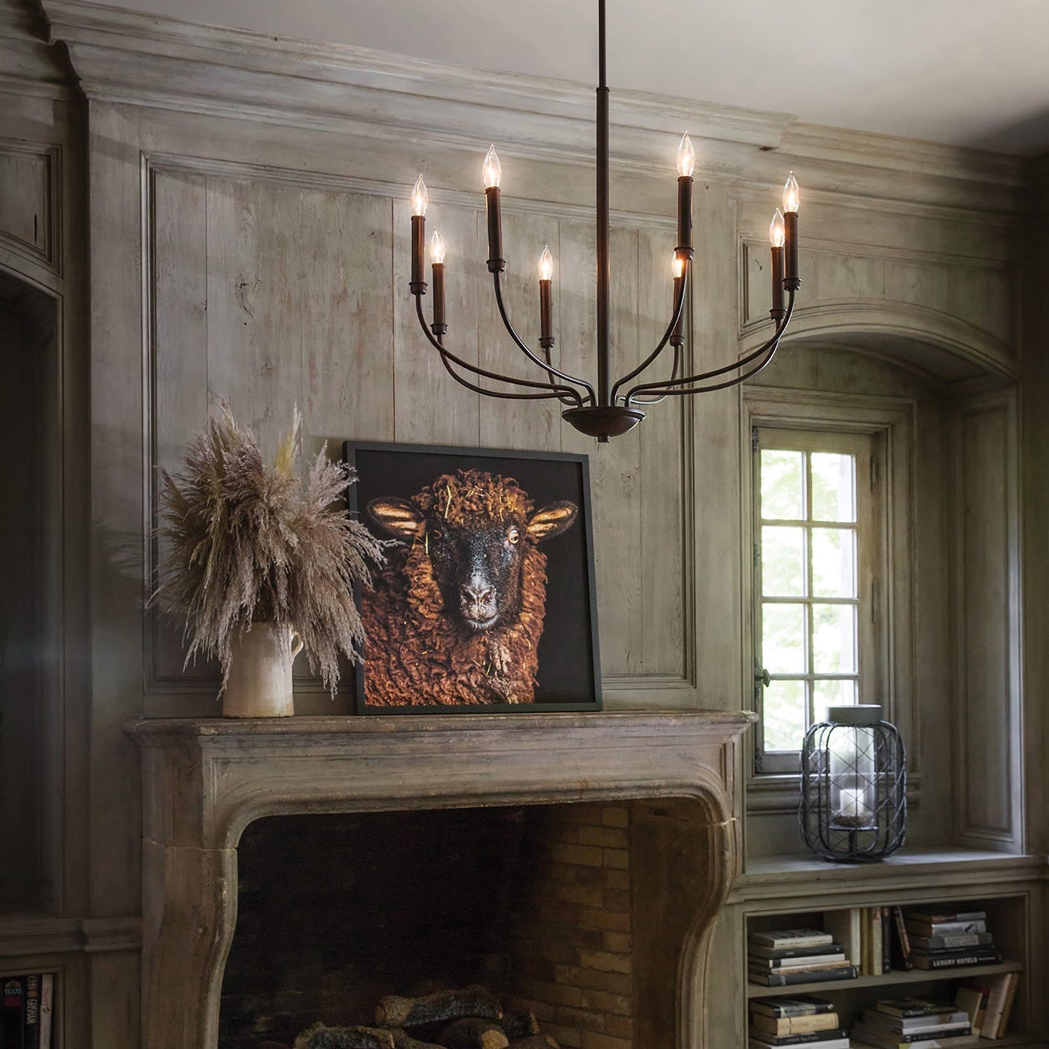 Alister Contemporary Brass Chandelier