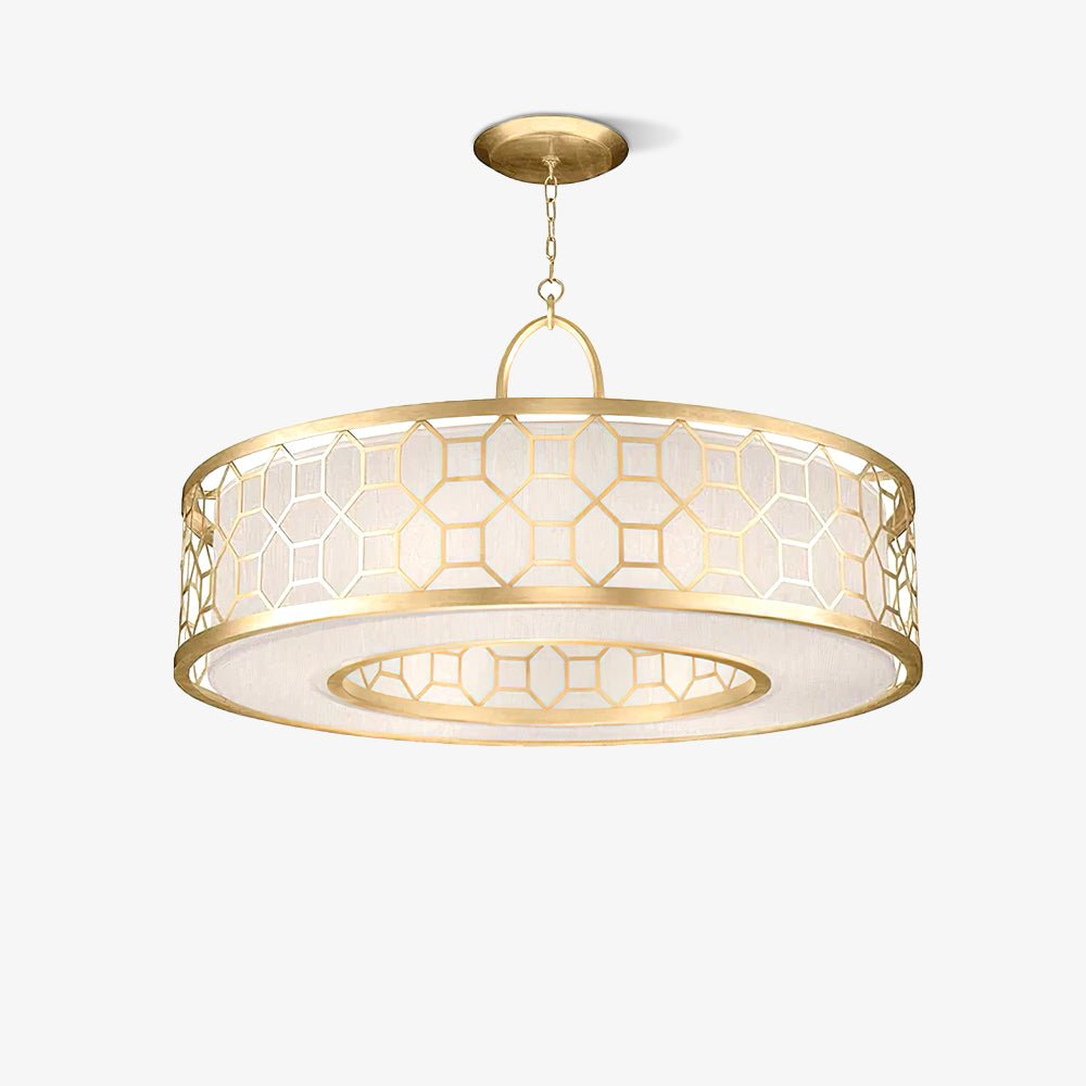 Arshaor Premium Elegance Round Copper Glass Pendant light - Lamp Outdoor