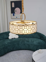 Arshaor Premium Elegance Round Copper Glass Pendant light - Lamp Outdoor