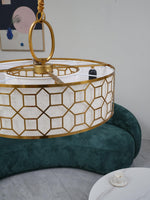 Arshaor Premium Elegance Round Copper Glass Pendant light - Lamp Outdoor