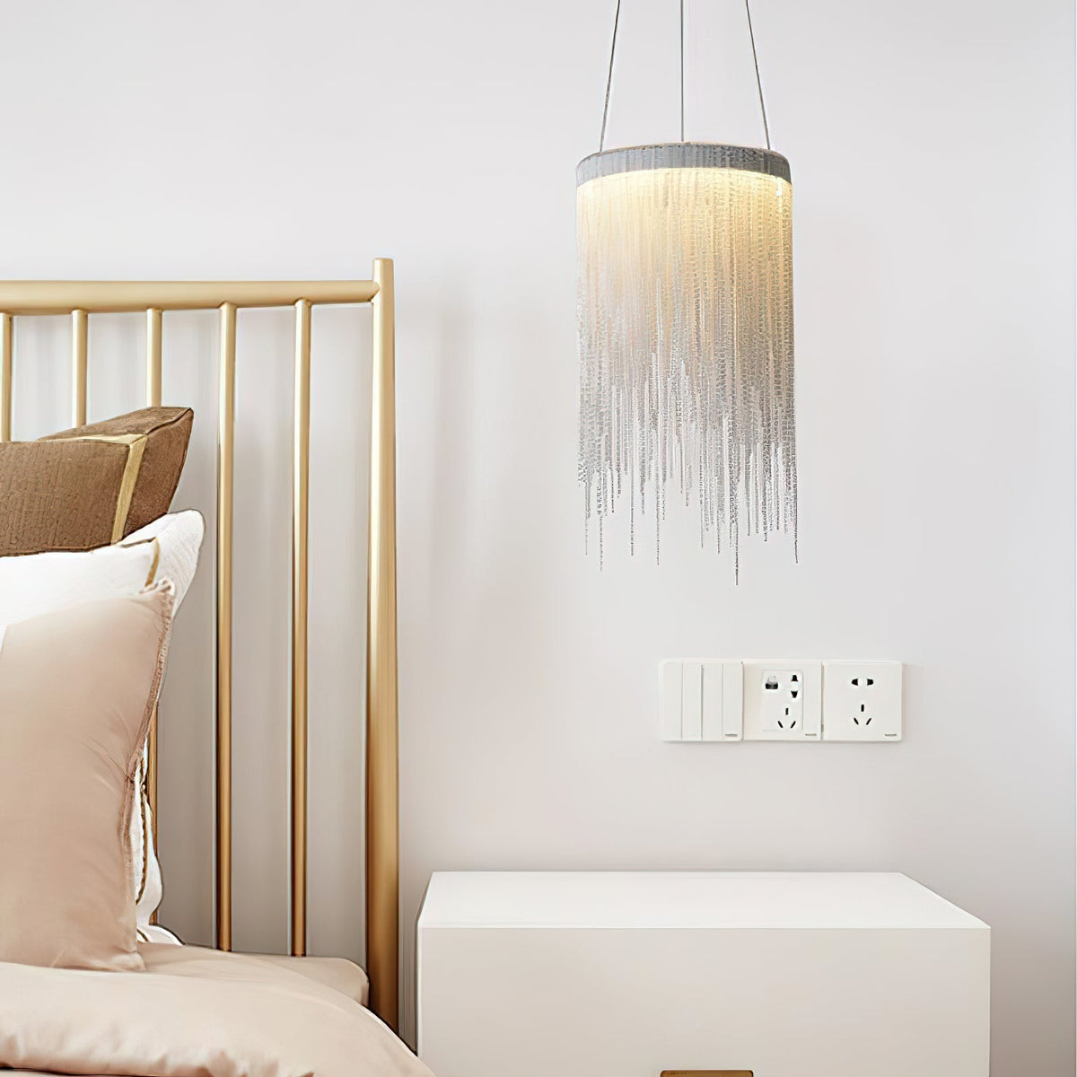 Aluminum Chain Tassel Pendant Light - Lamp Outdoor