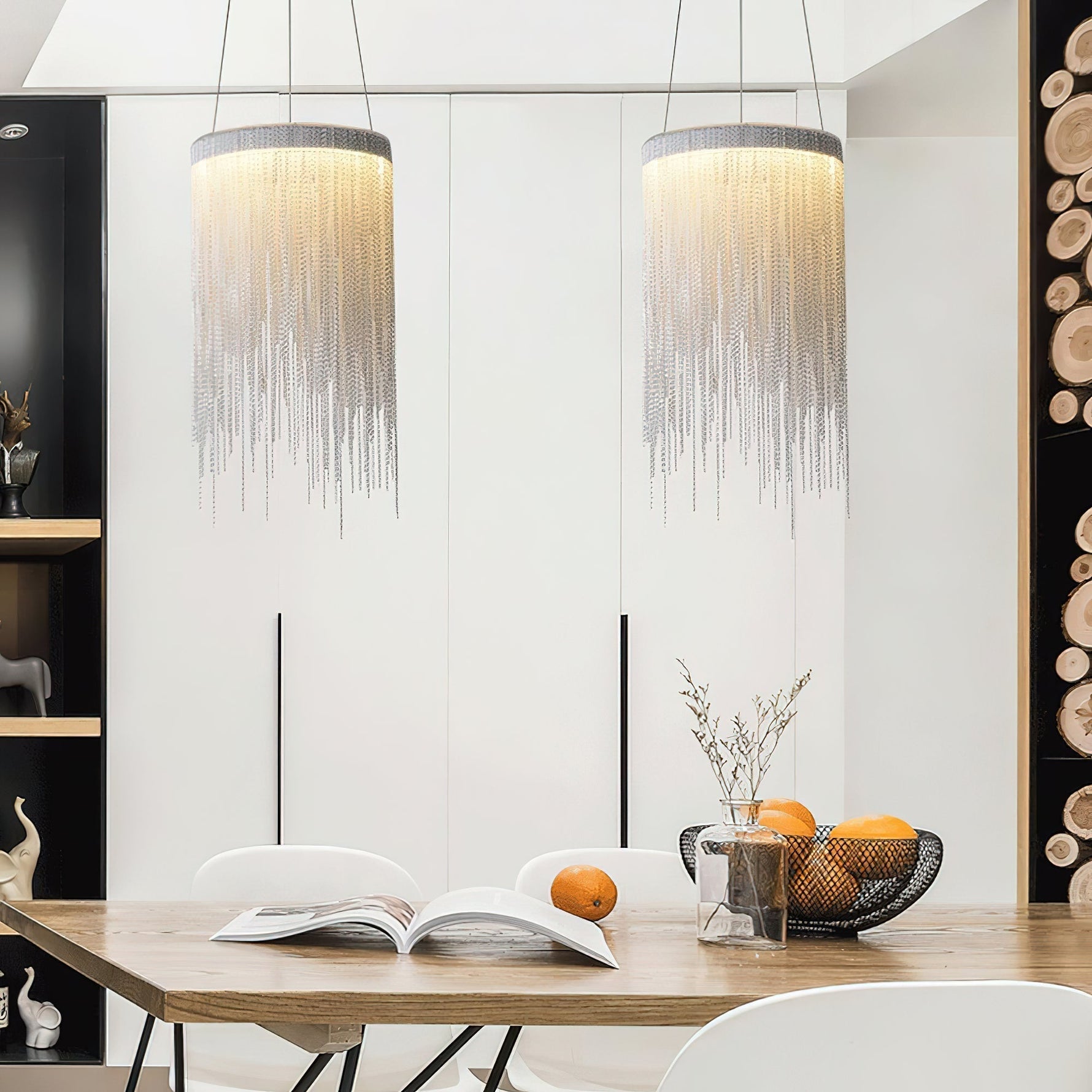Aluminum Chain Tassel Pendant Light - Lamp Outdoor