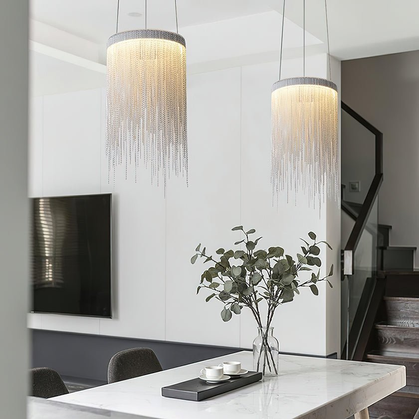 Aluminum Chain Tassel Pendant Light - Lamp Outdoor