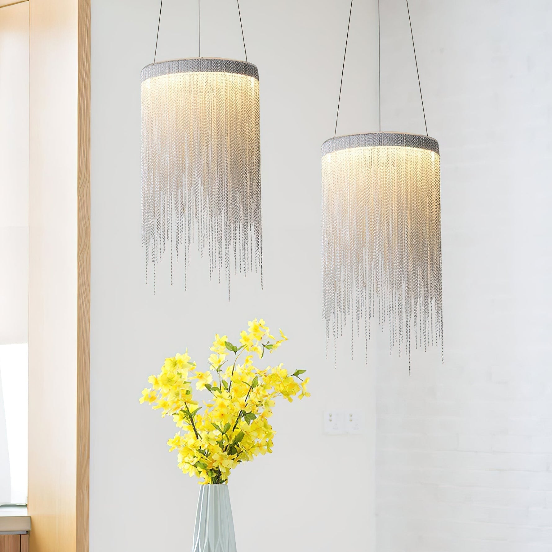 Aluminum Chain Tassel Pendant Light - Lamp Outdoor