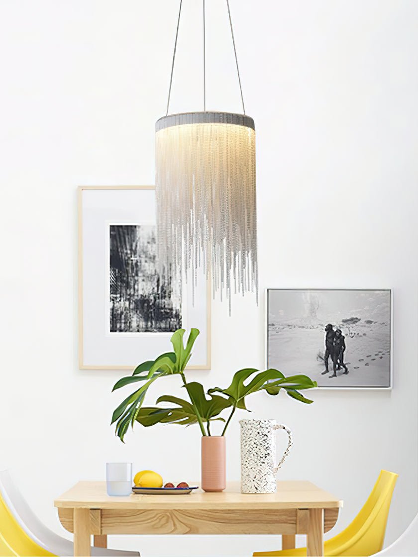 Aluminum Chain Tassel Pendant Light - Lamp Outdoor
