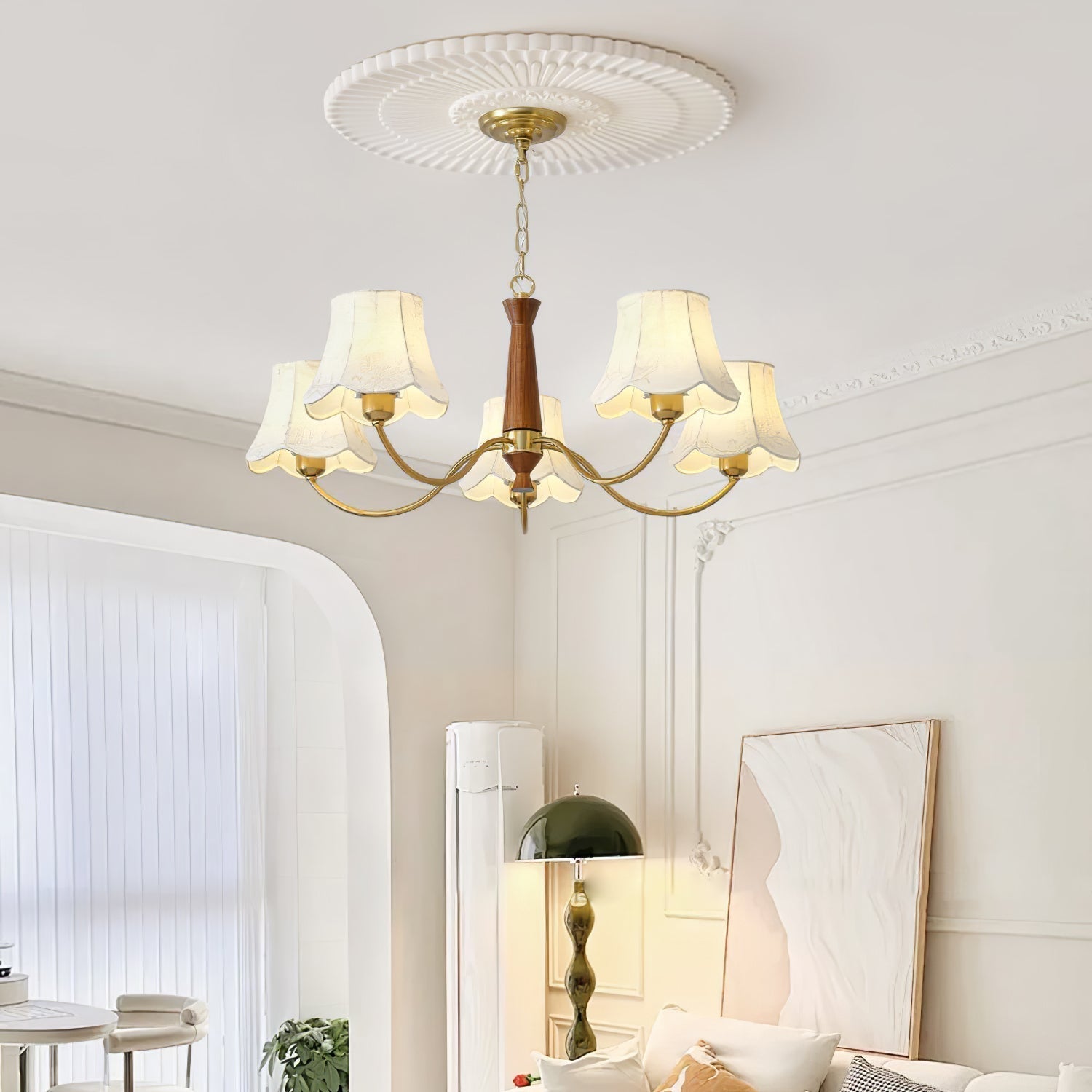 Alyssa Fabric Chandelier - Lamp Outdoor