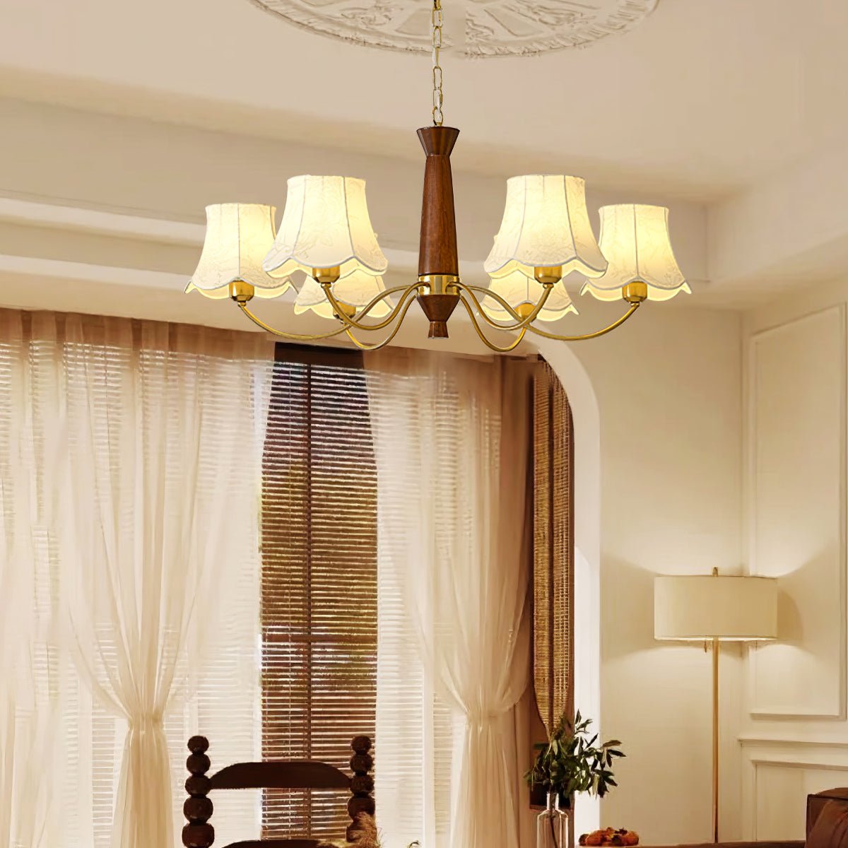 Alyssa Fabric Chandelier - Lamp Outdoor