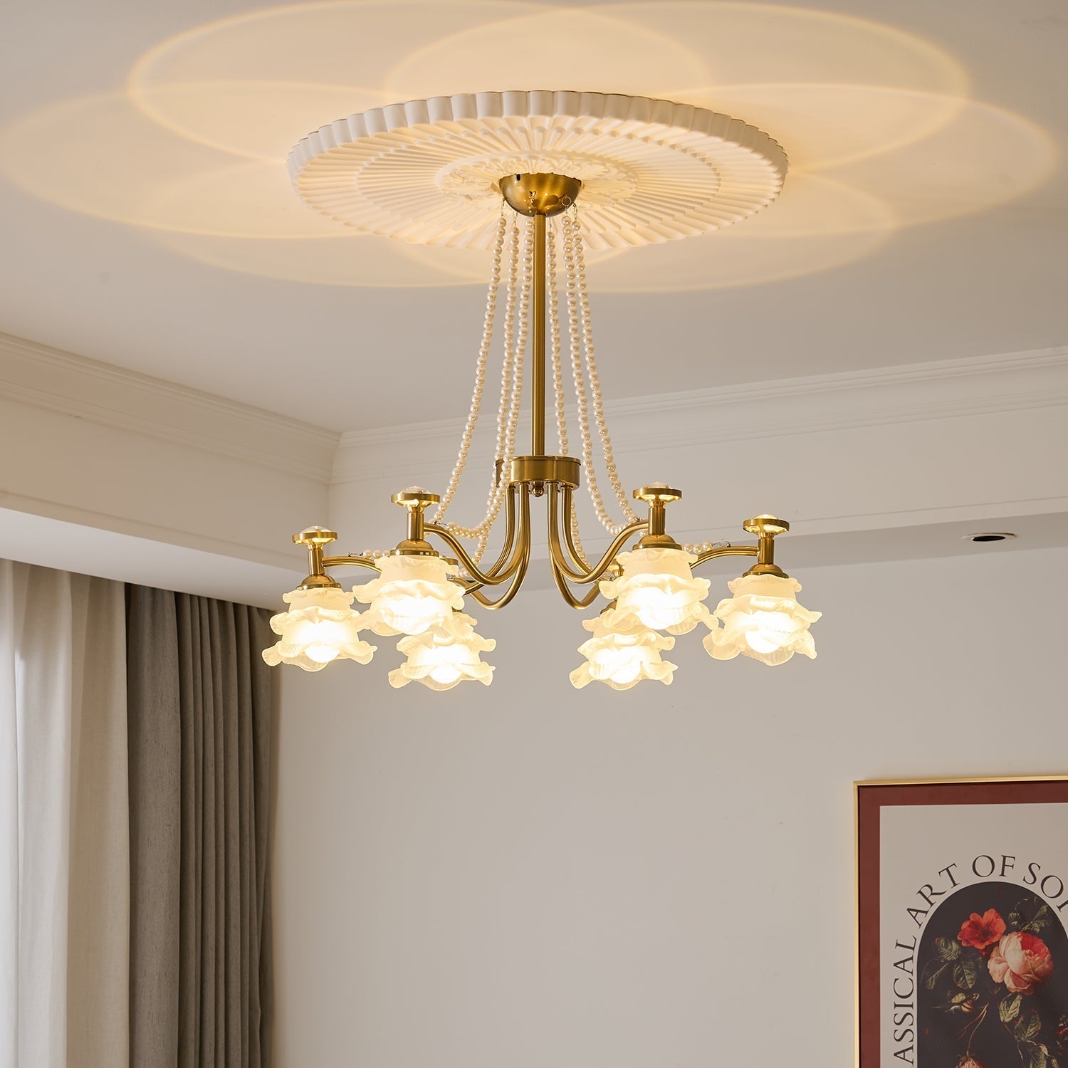 Amaris Rose Chandelier - Lamp Outdoor