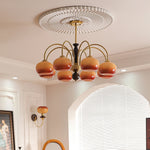 Aurora Chandelier Amberly Arch Curved Arms - Lamp Outdoor