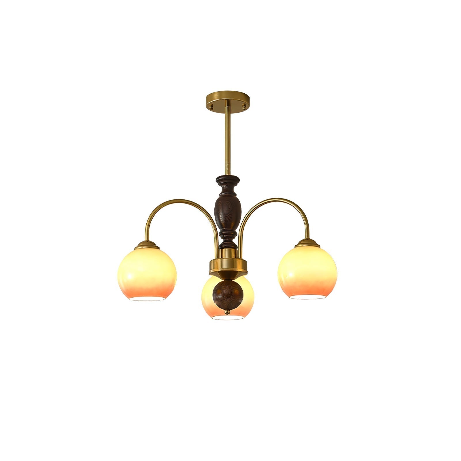 Aurora Chandelier Amberly Arch Curved Arms - Lamp Outdoor