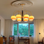 Aurora Chandelier Amberly Arch Curved Arms - Lamp Outdoor
