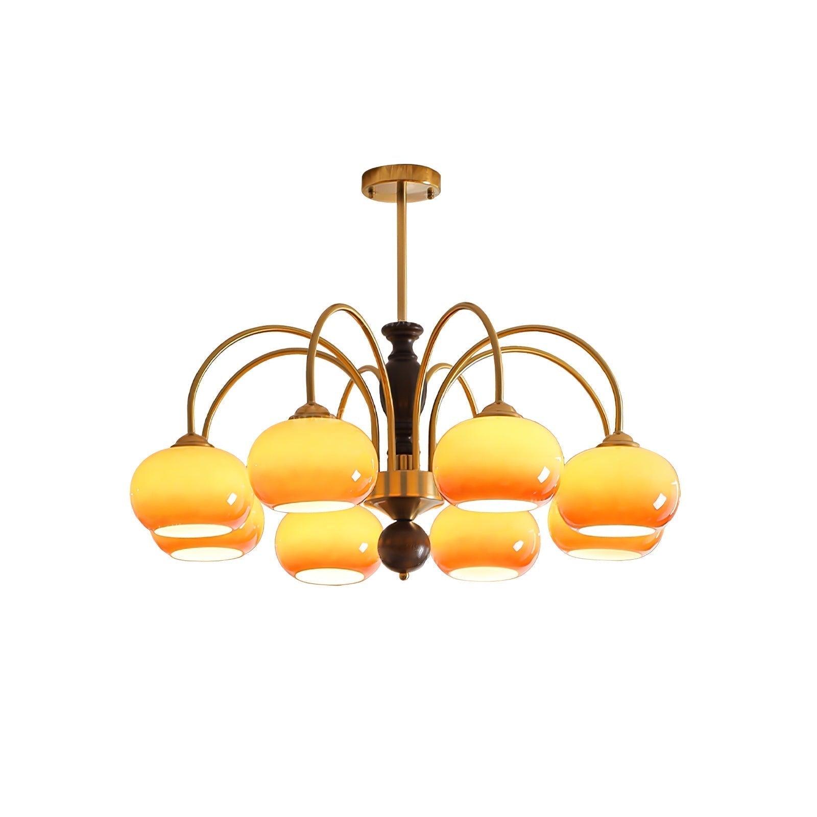 Aurora Chandelier Amberly Arch Curved Arms - Lamp Outdoor
