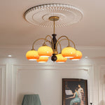 Aurora Chandelier Amberly Arch Curved Arms - Lamp Outdoor