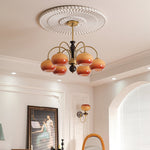 Aurora Chandelier Amberly Arch Curved Arms - Lamp Outdoor