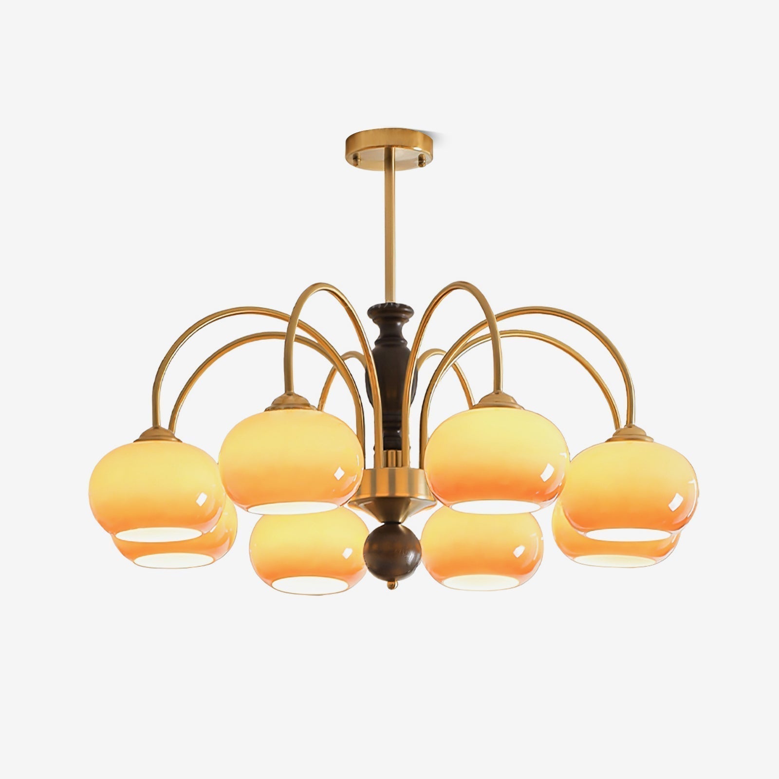 Aurora Chandelier Amberly Arch Curved Arms - Lamp Outdoor
