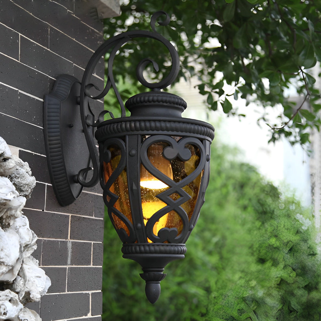 Retro Die-Casting Aluminum Waterproof American Outdoor Wall Light Fixture - Lamp Outdoor